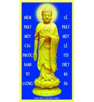 Tranh A DI ĐÀ PHẬT - Tranh in ép gỗ , in trên vải canvas , in trên Phim , in PiPi...nhiều kích thước