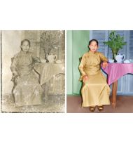 Hình nguyên người nguyên cảnh trắng đen lên màu [20x30] giá 400.000 chưa khung