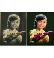 Hình trắng đen lên màu [20x30] giá 400.000 chưa khung