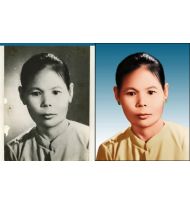 Hình Phục hồi trắng đen lên màu khổ {20x25} giá 300.000 . chưa khung