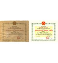 Phục hồi bằng khen cực khó giá 600.000, chưa khung.