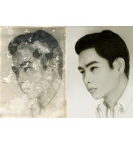 Hình trắng đen nguyên gốc [20x25] giá 500.000 chưa khung