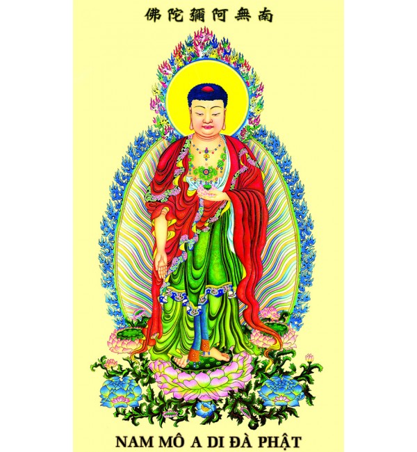 Tranh A DI ĐÀ PHẬT - Tranh in ép gỗ , in trên vải canvas , in trên Phim , in PiPi...nhiều kích thước