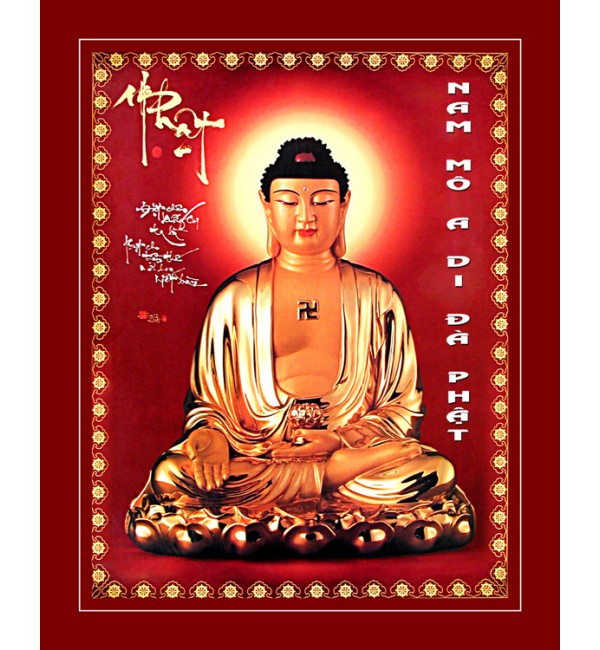 Tranh A DI ĐÀ PHẬT - Tranh in ép gỗ , in trên vải canvas , in trên Phim , in PiPi...nhiều kích thước